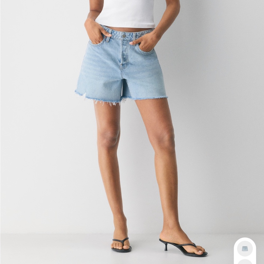 Denim Forum The Ex-boyfriend Hi Mid-thigh Shorts 15 Yrs Brl Thr Bleu - Picture 2 of 10